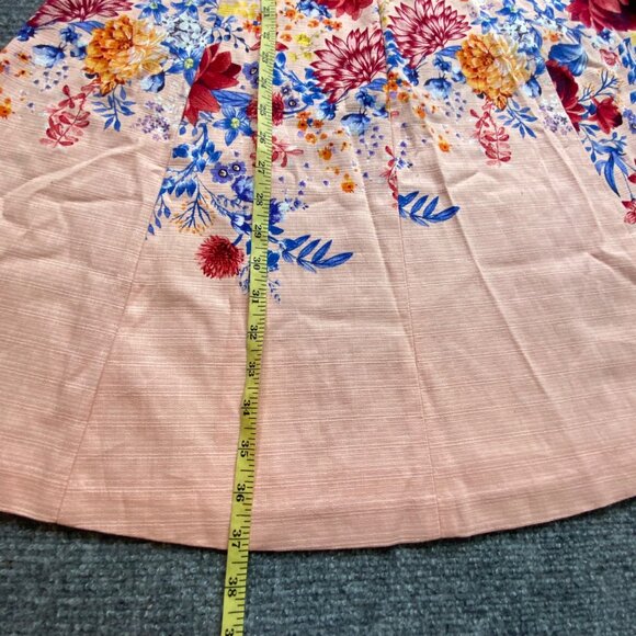 Guess Los Angeles Dress Womens 10 Pink Floral Print Cottagecore Fairy Sweetheart - Picture 5 of 13